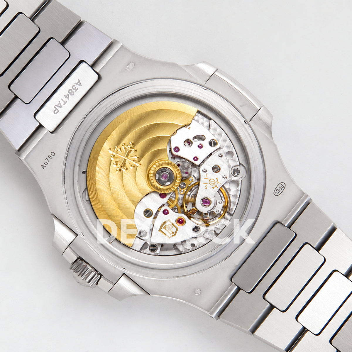 Patek Philippe Nautilus 5811 DDF weighted, blue dial, DD330 — open movement detail