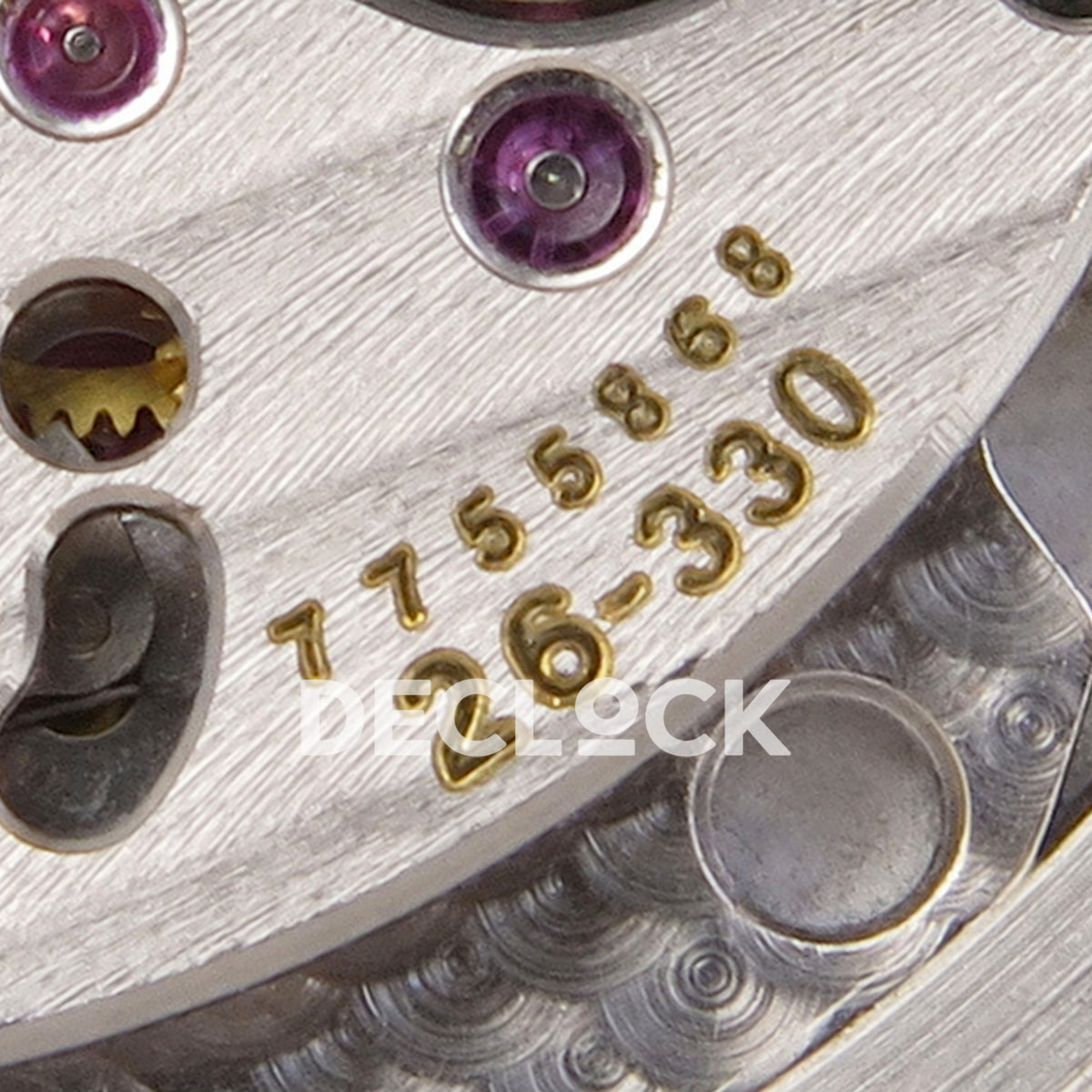 Patek Philippe Nautilus 5811 DDF weighted, blue dial, DPB330 — calibre serial detail