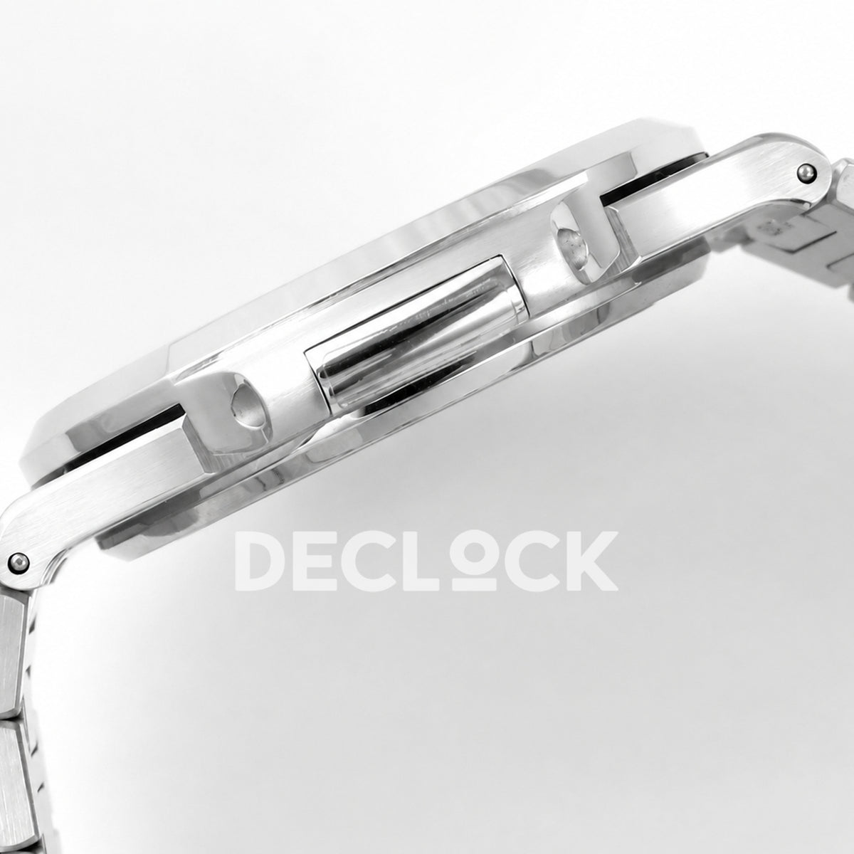 Patek Philippe Nautilus 5811 DDF weighted, blue dial, DPB330 — case profile