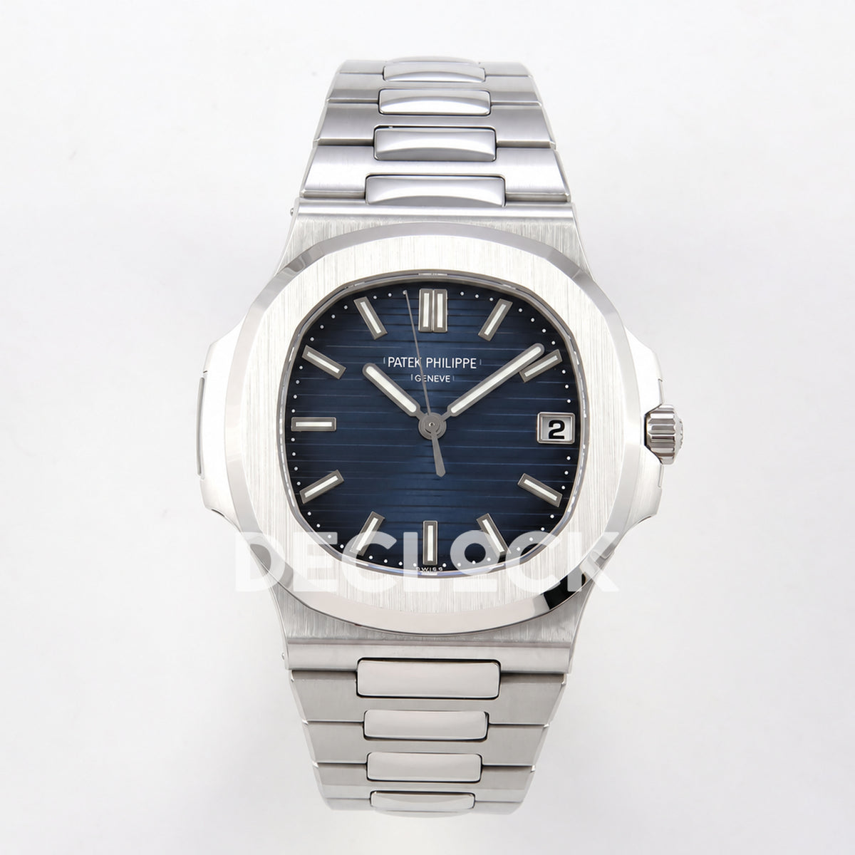 Patek Philippe Nautilus 5811 DDF weighted, blue dial, DPB330 — front