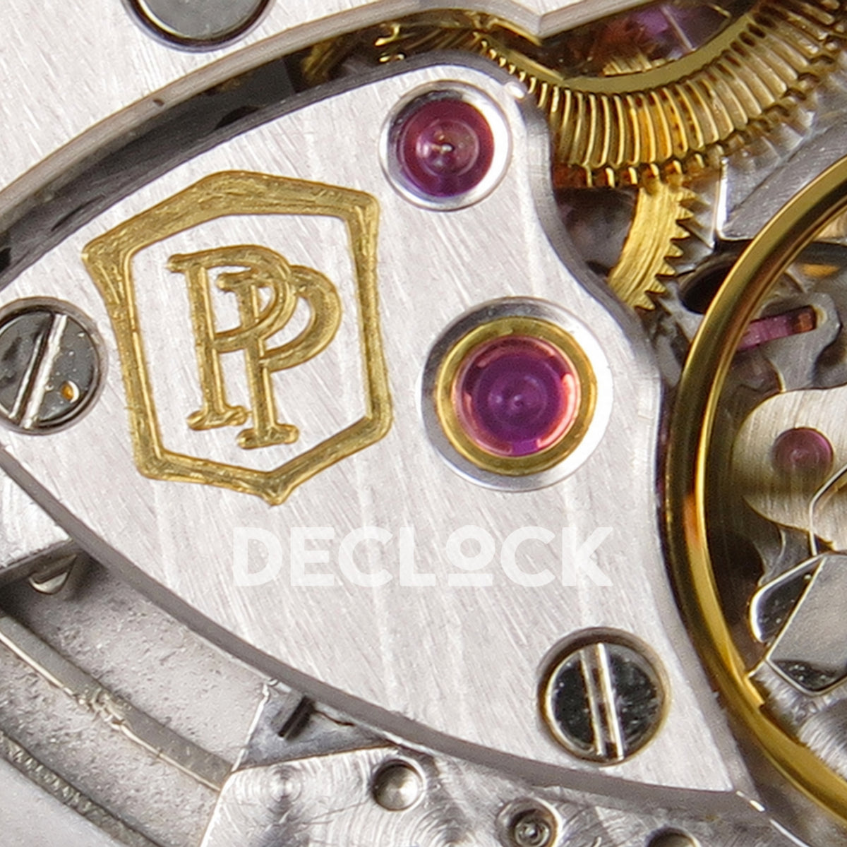 Patek Philippe Nautilus 5811 DDF weighted, blue dial, DPB330 — movement hallmark