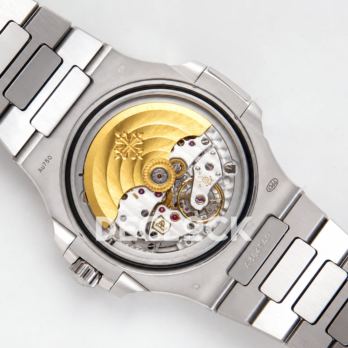 Patek Philippe Nautilus 5811 DDF weighted, blue dial, DPB330 — open movement detail