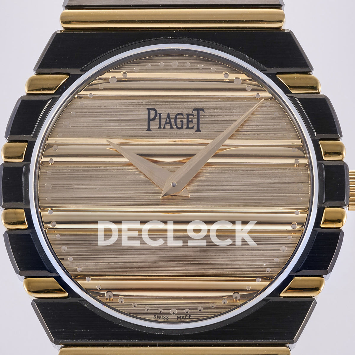 Piaget Polo 79 38mm Black Gold Dial Bracelet PDF 1200P1 replica - dial closeup