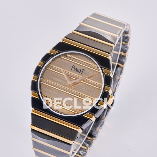 Piaget Polo 79 38mm Black Gold Dial Bracelet PDF 1200P1 replica - three quarter