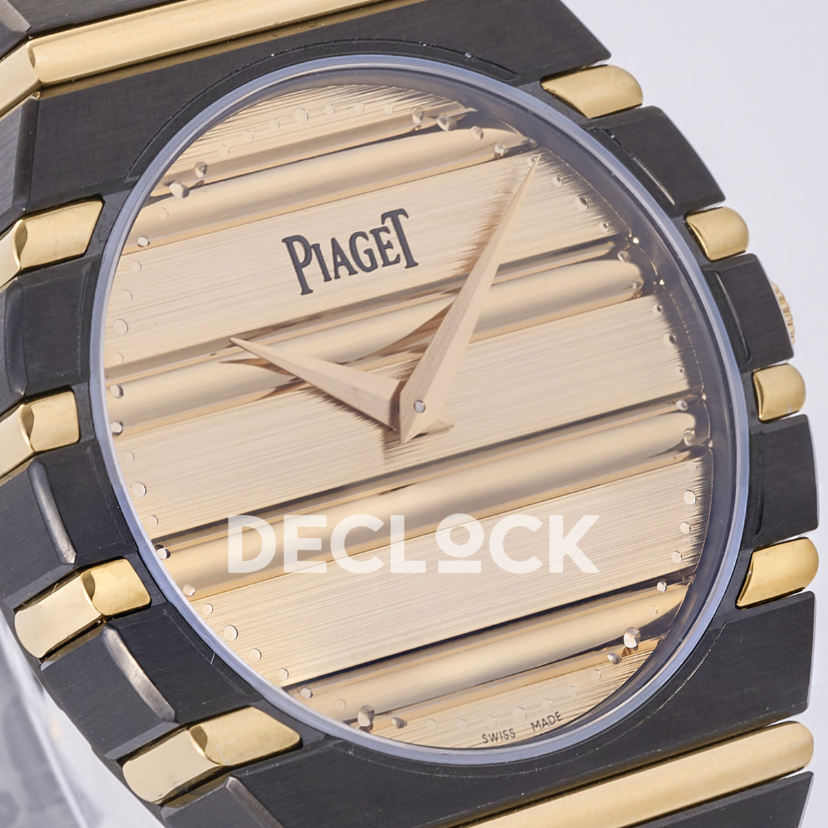 Piaget Polo 79 38mm Black Gold Dial Bracelet PDF 1200P1 replica - dial angle left