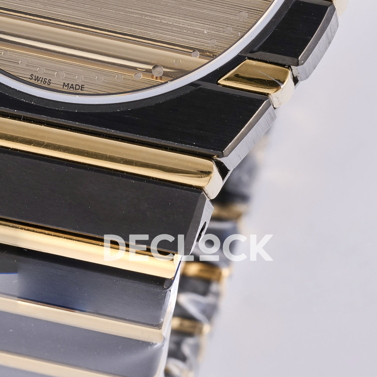 Piaget Polo 79 38mm Black Gold Dial Bracelet PDF 1200P1 replica - lower dial bracelet