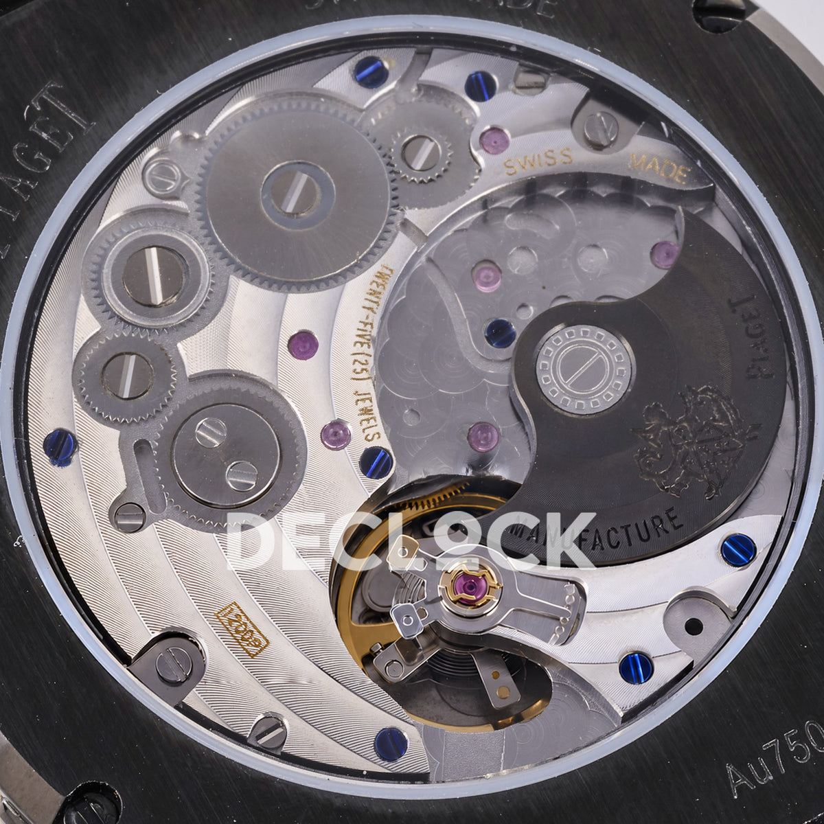 Piaget Polo 79 38mm Black Gold Dial Bracelet PDF 1200P1 replica - movement detail