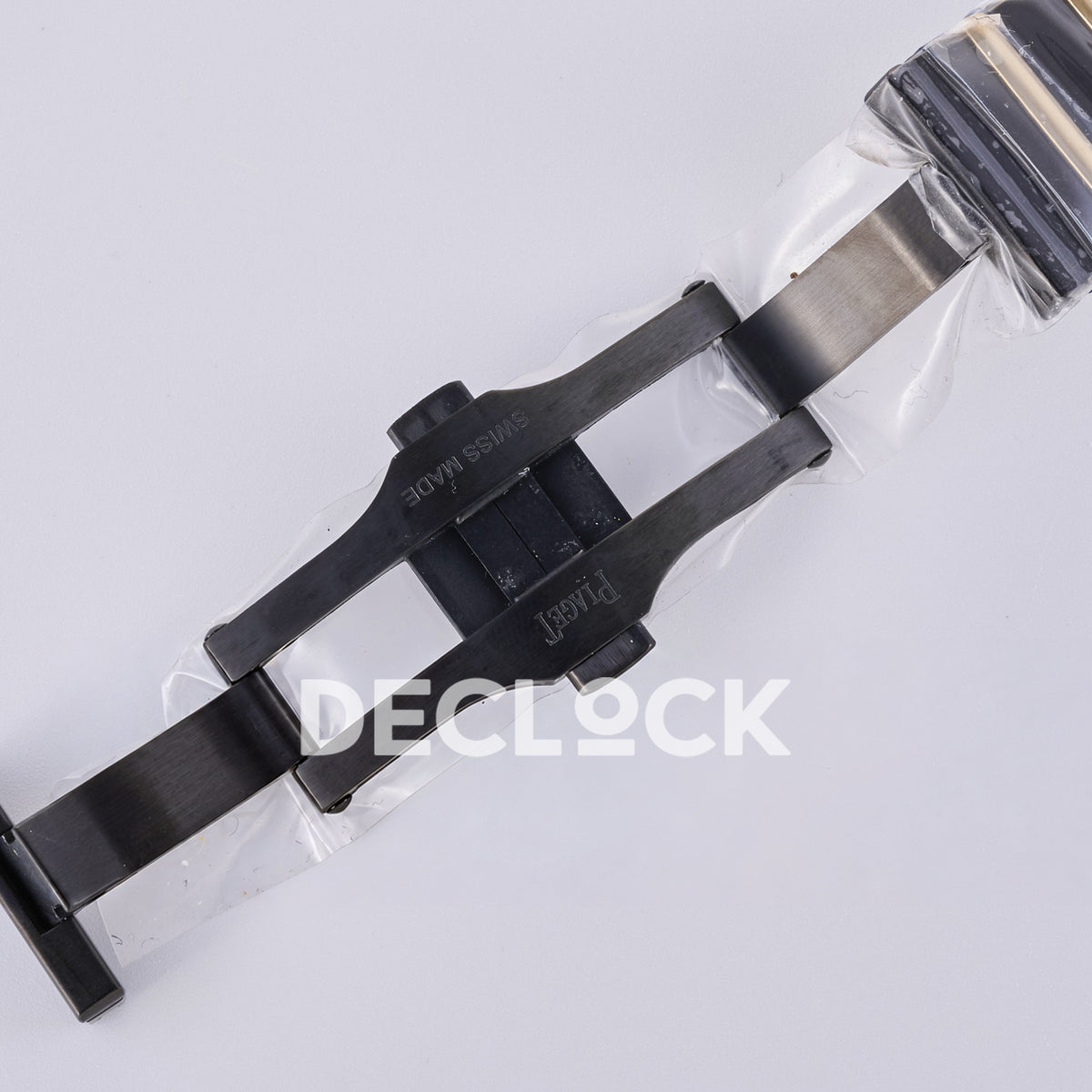 Piaget Polo 79 38mm Black Gold Dial Bracelet PDF 1200P1 replica - open clasp
