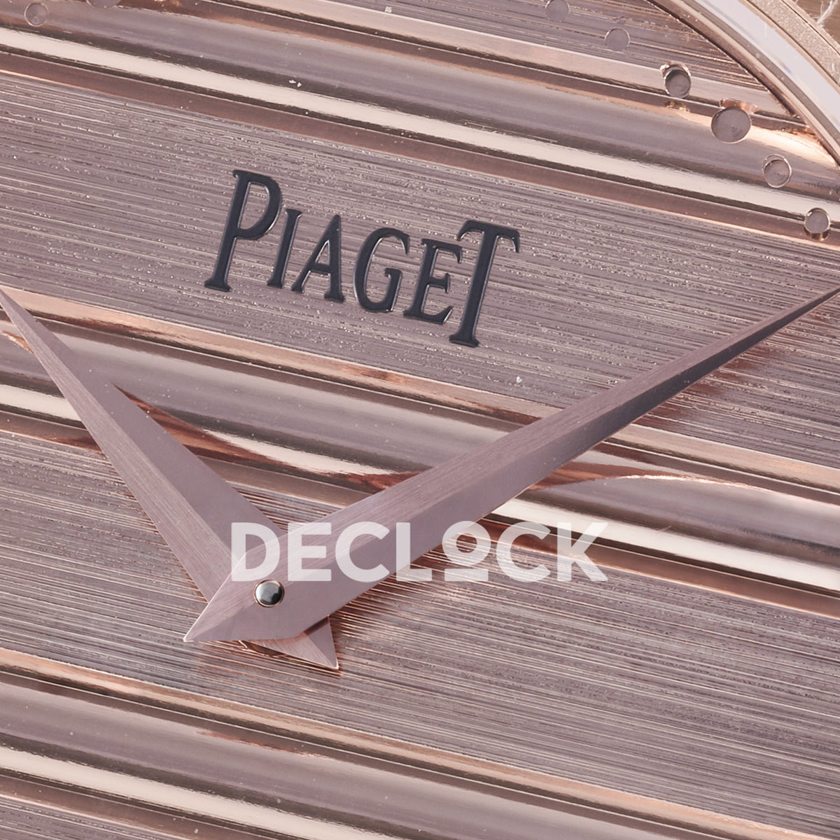 Piaget Polo 79 38mm Pink Dial Rose Gold Bracelet PDF 1200P1 replica - dial logo hands