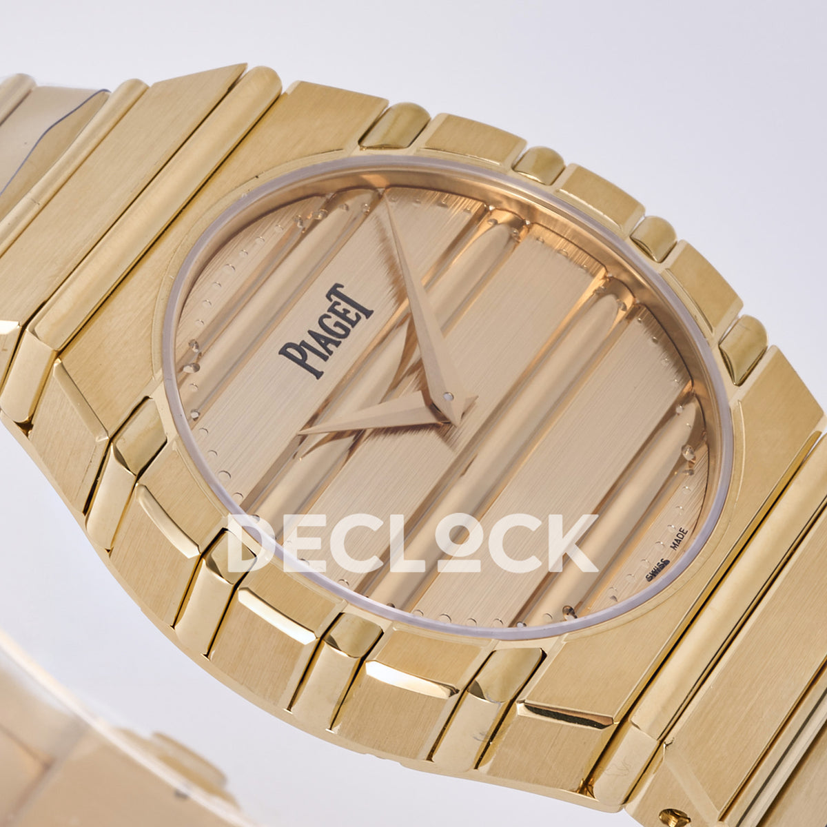 Piaget Polo 79 38mm Rose Gold Dial Bracelet PDF 1200P1 replica - dial side angle