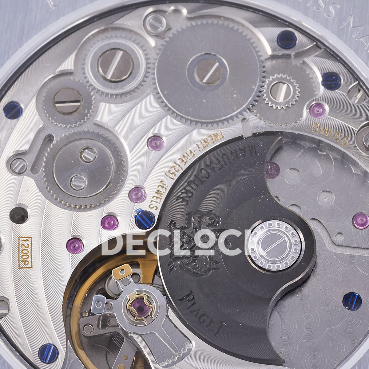 Piaget Polo 79 G0A50150 38mm Silver Dial Steel Bracelet PDF 1200P1 replica - movement macro