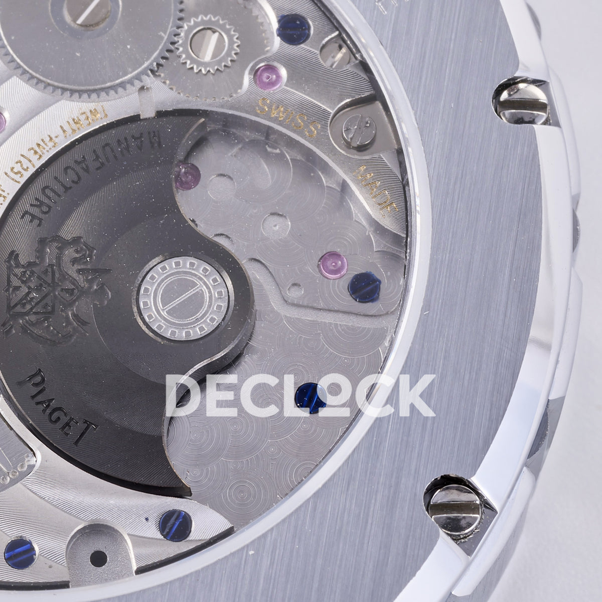 Piaget Polo 79 G0A50150 38mm Silver Dial Steel Bracelet PDF 1200P1 replica - rotor engraving
