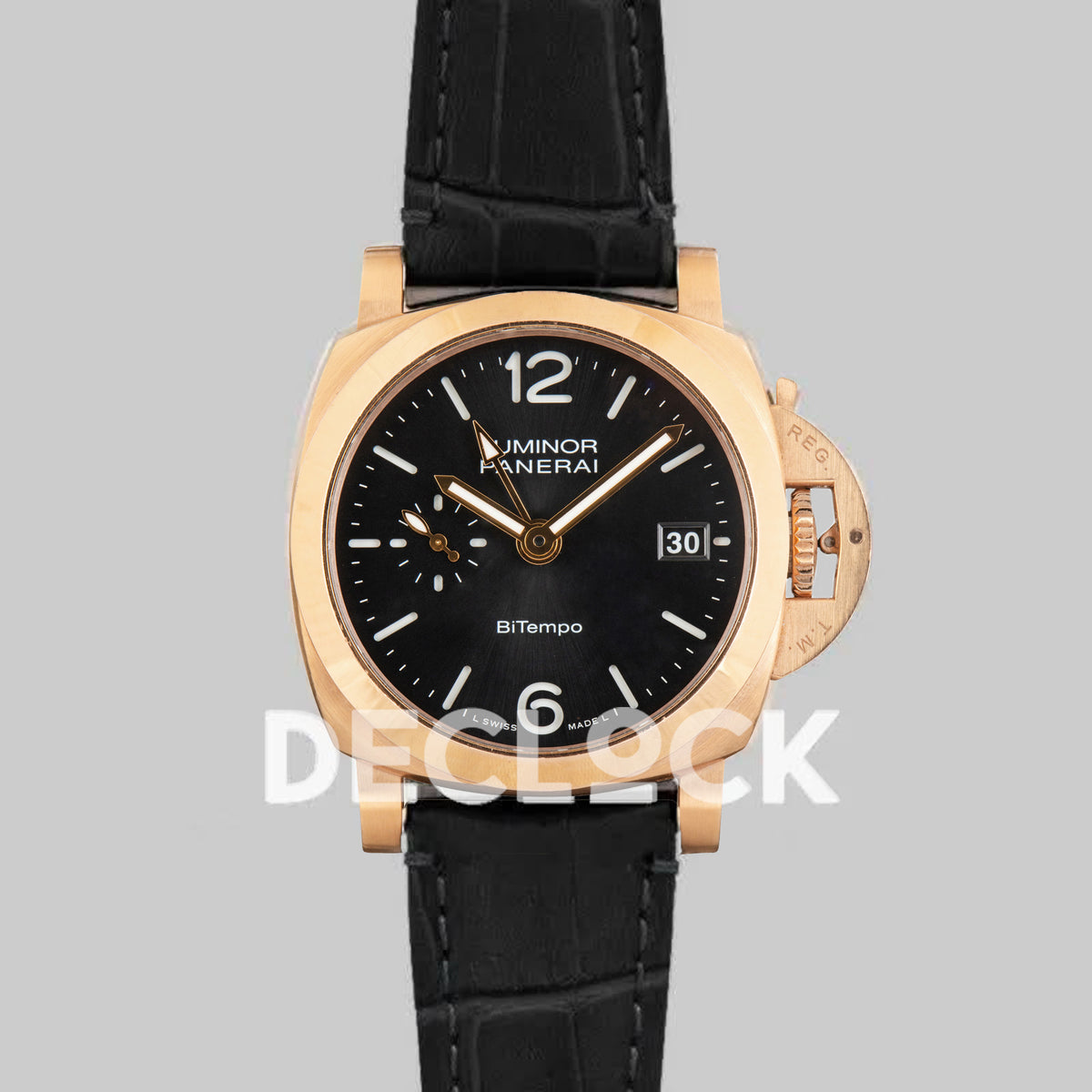 Panerai Luminor PAM01641 Quaranta BiTempo Goldtech™ Black Dial