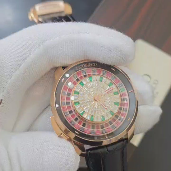 Replica Vacheron Constantin Jacob & Co. Casino Tourbillon Baguette on RG |  Declock.