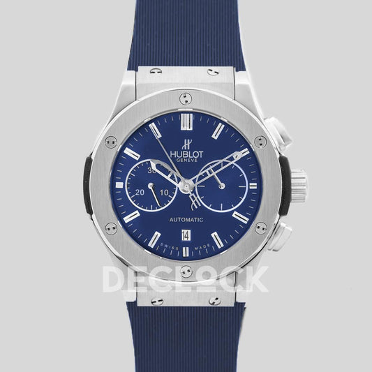 Replica Declock Classic Fusion Chronograph Blue Dial in SS |  Declock.