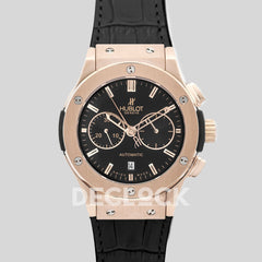 Classic Fusion Chronograph Black Dial in Rose Gold