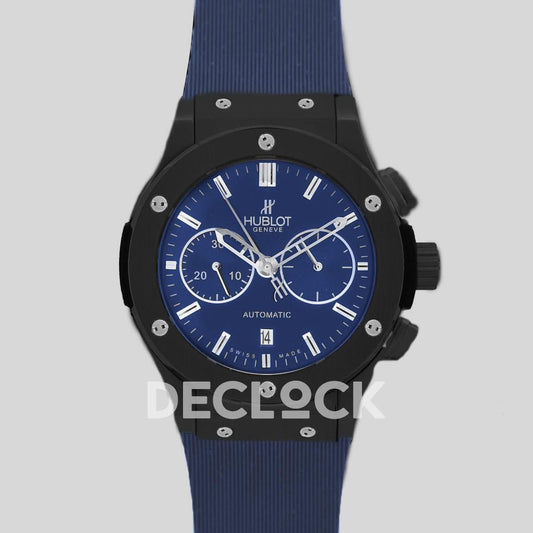 Replica Declock Classic Fusion Chronograph Blue Dial in PVD |  Declock.