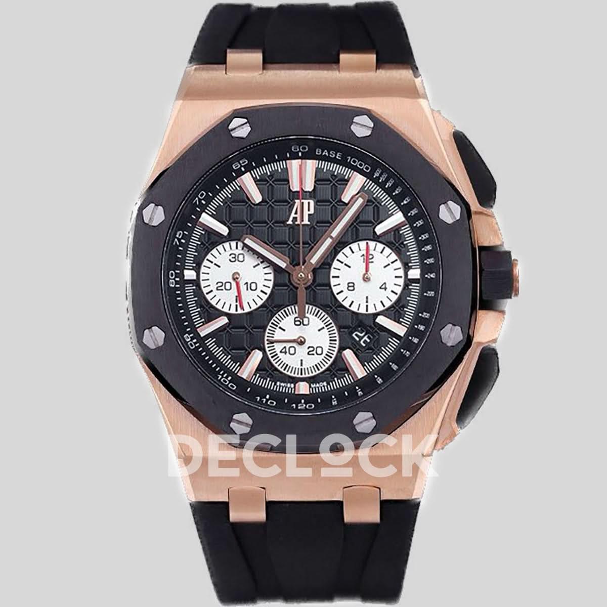 Replica Audemars Pigeut Royal Oak Offshore Novelty 43mm Rose Gold Ref. 26420RO.OO.A002CA.01 |  Declock.