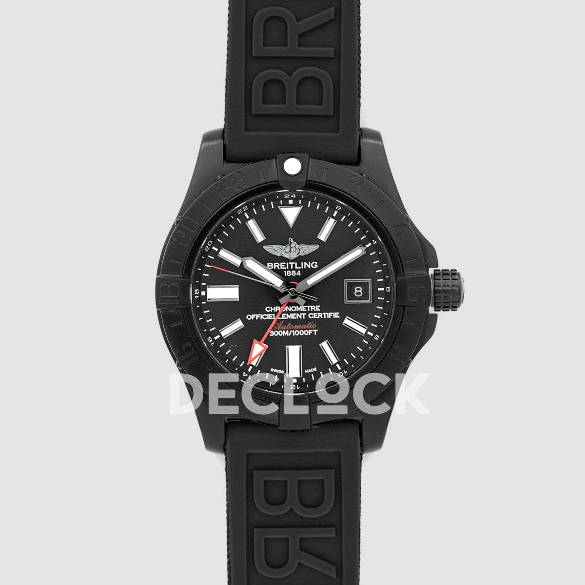 Breitling Avenger Blackbird Black Dial in Titanium Case Replica Watch