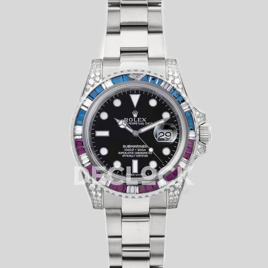 Replica Declock Submariner 116610LΒ with Diamond Bezel | Declock.