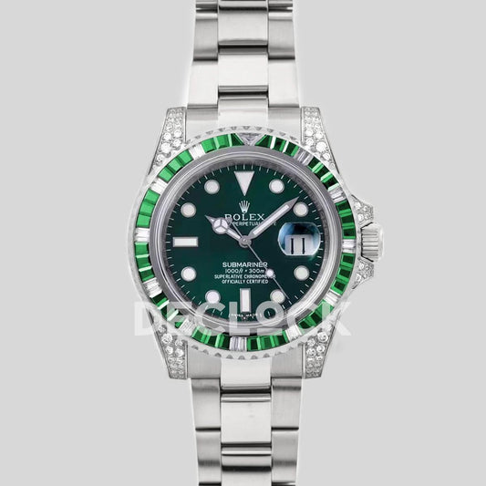 Replica Declock Submariner 116610LV Hulk with Diamond Bezel | Declock.