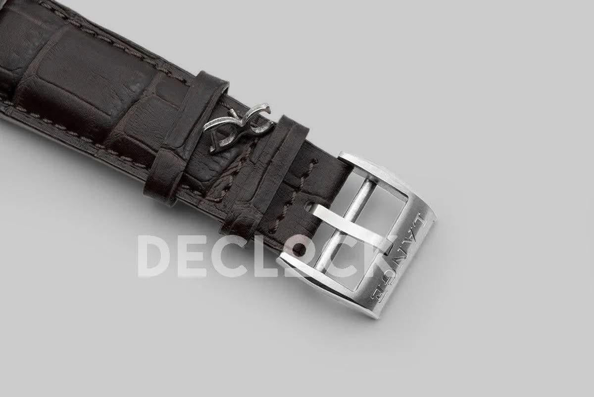 Replica A. Lange & Söhne Datograph Chronograph Flyback Black Dial in Steel |  Declock.