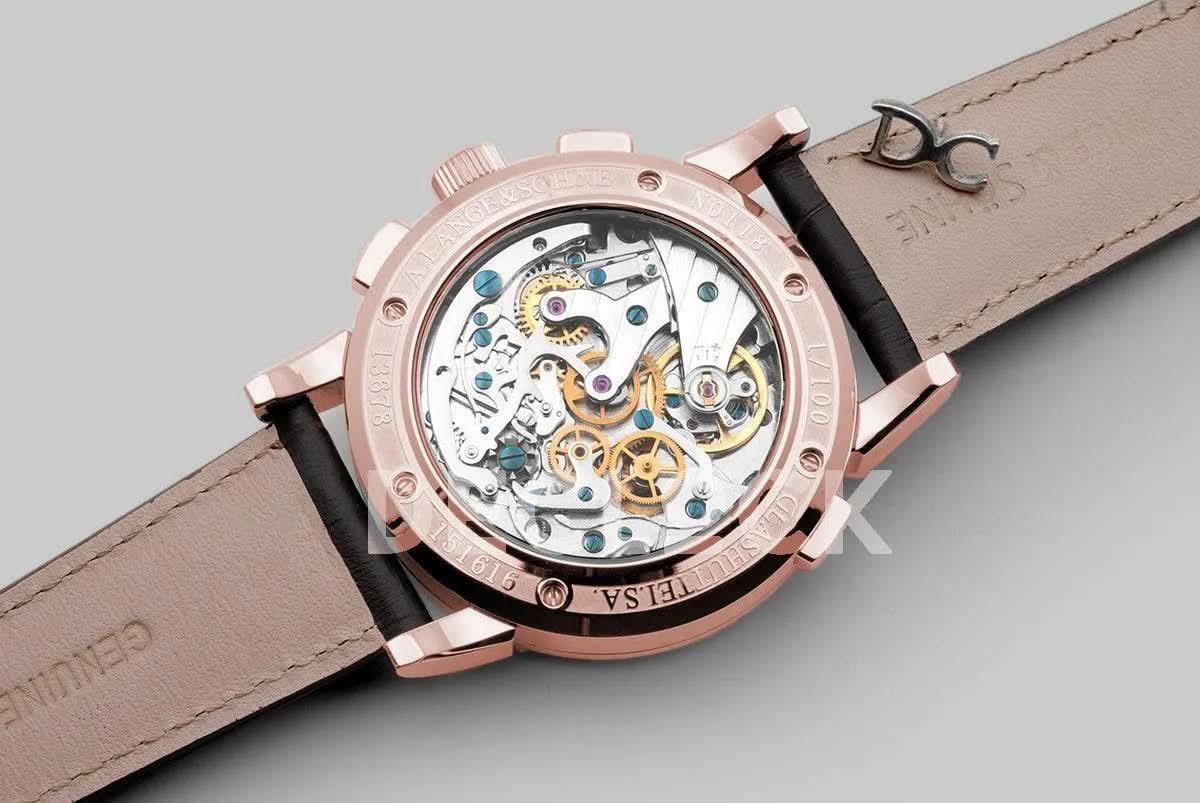 Replica A. Lange & Söhne Datograph Chronograph Flyback White Dial in Rose Gold |  Declock.