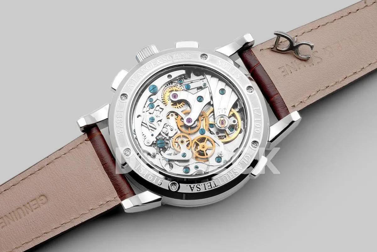 Replica A. Lange & Söhne Datograph Chronograph Flyback White Dial in Steel |  Declock.