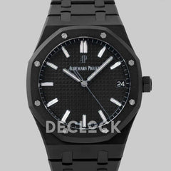 Replica Audemars Pigeut Royal Oak 15400 Black Dial in DLC