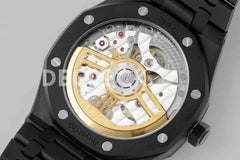 Replica Audemars Pigeut Royal Oak 15400 Black Dial in DLC