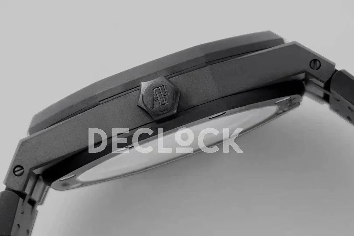 Replica Audemars Pigeut Royal Oak 15400 Blue Dial in DLC