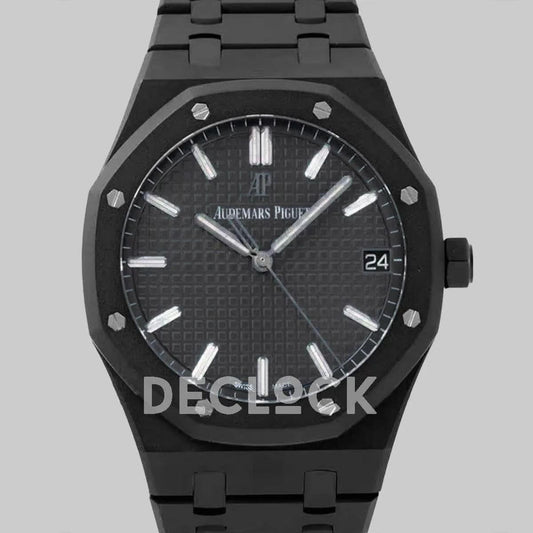 Replica Audemars Pigeut Royal Oak 15400 Gray Dial in DLC | Declock.