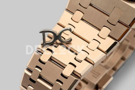 Replica Audemars Pigeut Royal Oak 15400 Rose Gold White Dial |  Declock.