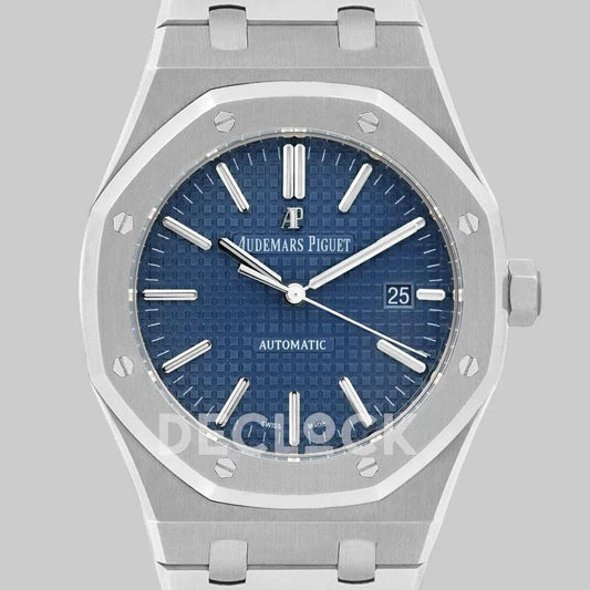 Replica Audemars Pigeut Royal Oak 15400 Steel Blue Dial |  Declock.