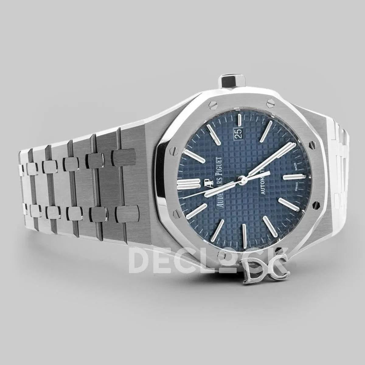 Replica Audemars Pigeut Royal Oak 15400 Steel Blue Dial |  Declock.
