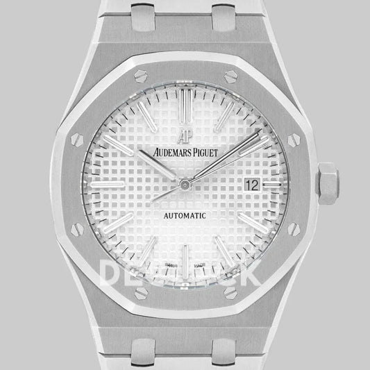 Replica Audemars Pigeut Royal Oak 15400 Steel White Dial | Declock.