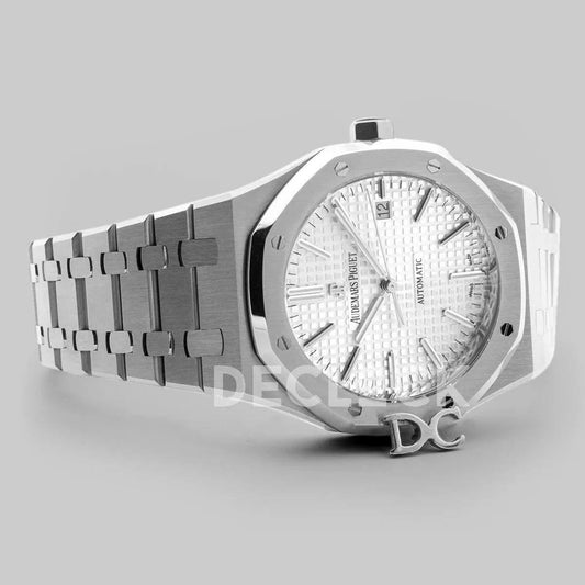 Replica Audemars Pigeut Royal Oak 15400 Steel White Dial |  Declock.