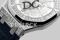 Replica Audemars Pigeut Royal Oak 15452BC White Gold Pave Diamonds