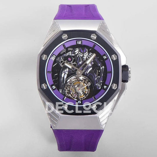 Replica Audemars Pigeut Royal Oak Concept “Black Panther” Flying Tourbillon 26620 | Declock.
