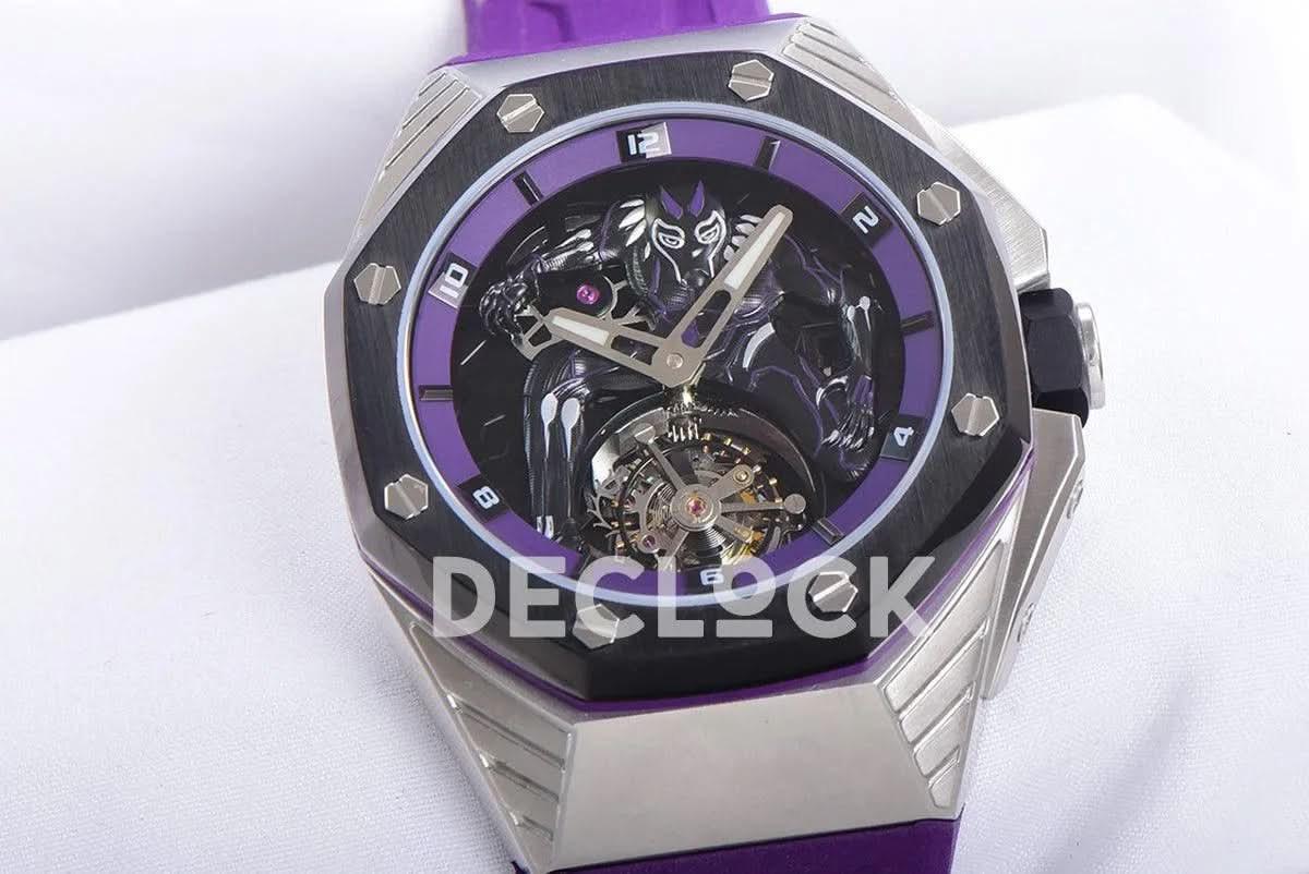 Replica Audemars Pigeut Royal Oak Concept “Black Panther” Flying Tourbillon 26620 |  Declock.