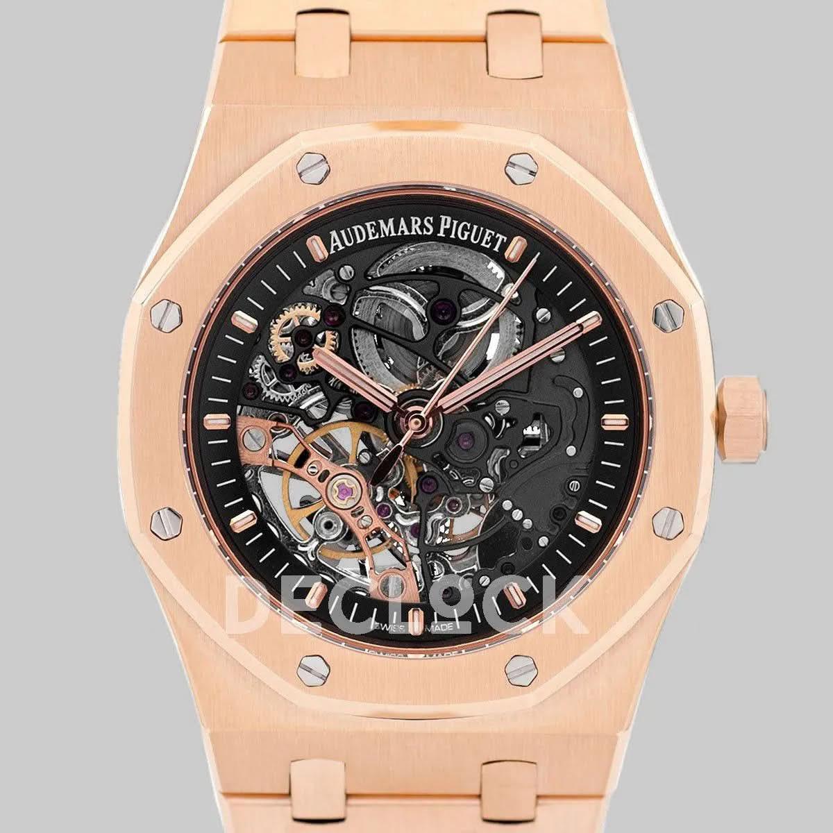 Replica Audemars Pigeut Royal Oak Double Balance Wheel Openworked Ref 15407OR |  Declock.