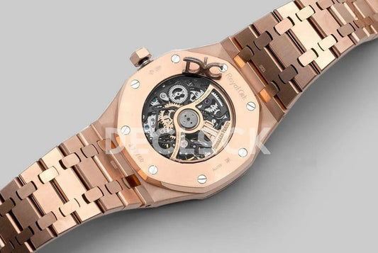 Replica Audemars Pigeut Royal Oak Double Balance Wheel Openworked Ref 15407OR |  Declock.