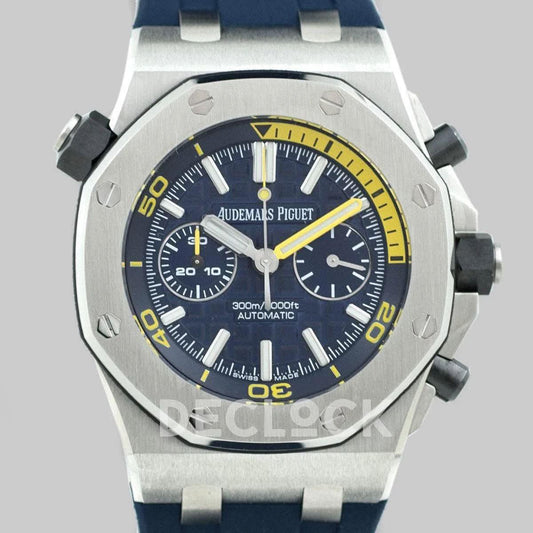 Replica Audemars Pigeut Royal Oak Offshore Diver Chronograph in Blue | Declock.