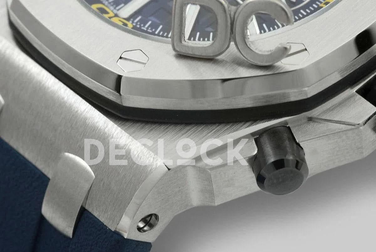 Replica Audemars Pigeut Royal Oak Offshore Diver Chronograph in Blue |  Declock.
