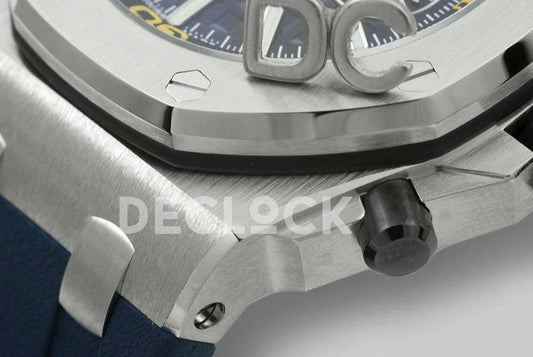 Replica Audemars Pigeut Royal Oak Offshore Diver Chronograph in Blue |  Declock.