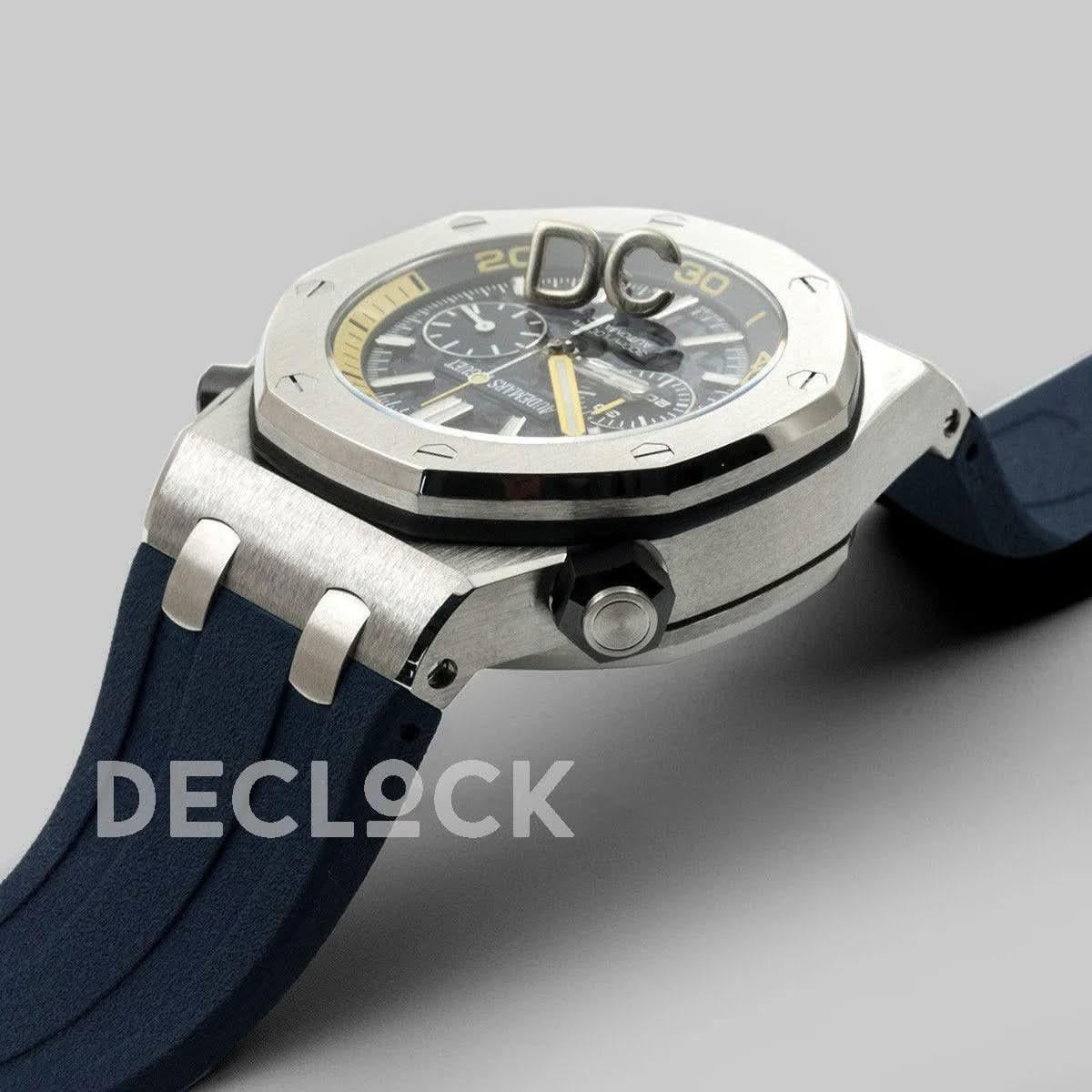 Replica Audemars Pigeut Royal Oak Offshore Diver Chronograph in Blue |  Declock.