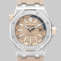 Replica Audemars Pigeut Royal Oak Offshore Diver Steel Beige Dial 15710ST