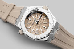 Replica Audemars Pigeut Royal Oak Offshore Diver Steel Beige Dial 15710ST