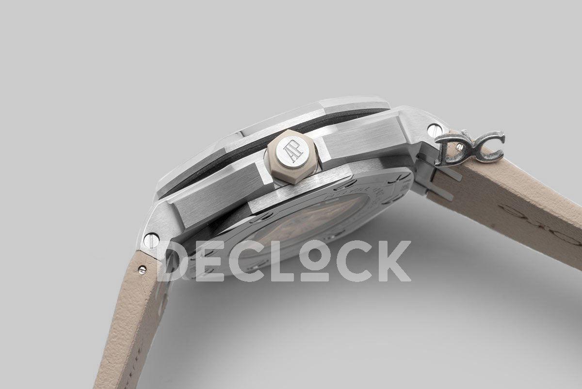 Replica Audemars Pigeut Royal Oak Offshore Diver Steel Beige Dial 15710ST - Replica Watches