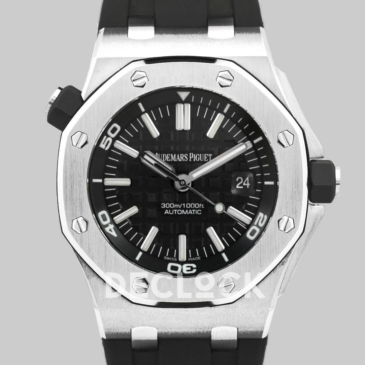 Replica Audemars Pigeut Royal Oak Offshore Diver Steel Black Dial 15710ST - Replica Watches